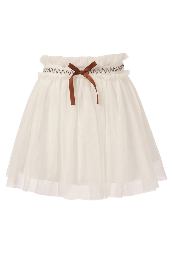 Girls' Tulle Skirt with Purple Accents RH0889