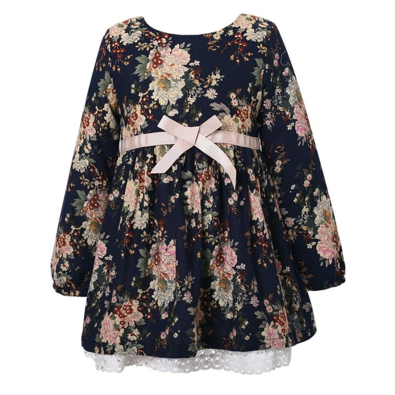 Richie House Girls Winter Sweet Dress with Fleece RH2247