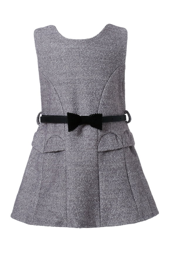 Girls' Wool Autumn Sundress with Belt RH2208