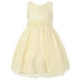 thumbnail image 1 of Richie House Girls Yellow Floral Embroidered Dress 6/7, 1 of 3