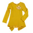 thumbnail image 1 of Richie House Girls' Yellow Tunic Shirt with Rear Ruffle and Gauze Motif RH0306-C-3/4, 1 of 1
