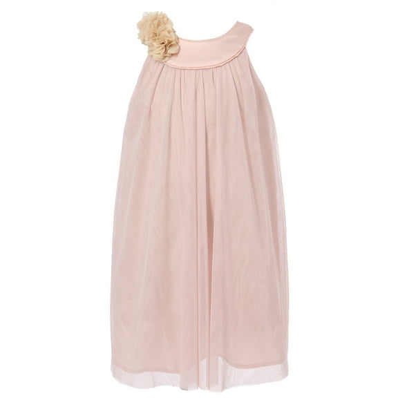 Richie House Girls' dress with flower RH0551-B-4/5