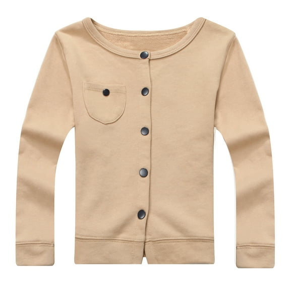 Richie House Girls' knit fleece T-shirt with back print details RH1004