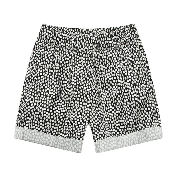 Richie House Girls' relaxed fit shorts with dot print RH0995