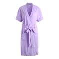 thumbnail image 1 of Richie House Kimono Robe Women's Short Sleeve Cotton Bathrobe Party Dressing Gown Sleepwear RHW2753-N-M, 1 of 3