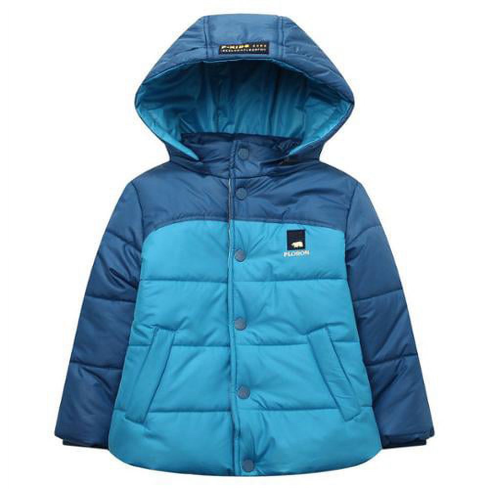 Richie House Little Boys Blue Two Tone Color Padding Jacket 4/5 ...