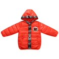 thumbnail image 1 of Richie House Little Boys Orange Snowboarder Teddy Quilted Padding Jacket 5/6, 1 of 2