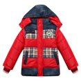 thumbnail image 1 of Richie House Little Boys Red Detachable Hood Padding Jacket 3/4, 1 of 2