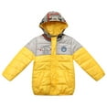 thumbnail image 1 of Richie House Little Boys Yellow Printed Hood Tribal Padding Jacket 2/3, 1 of 2