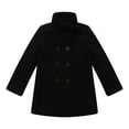 thumbnail image 1 of Richie House Little Girls Black Double-Breasted Stand Collar Jacket 5, 1 of 2