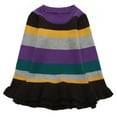 thumbnail image 1 of Richie House Little Girls Colorful Striped Flared Edge Sweater Dress 3/4, 1 of 7
