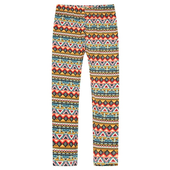 Richie House Little Girls Multi Color Geometrical Print Stretch Pants 2/3