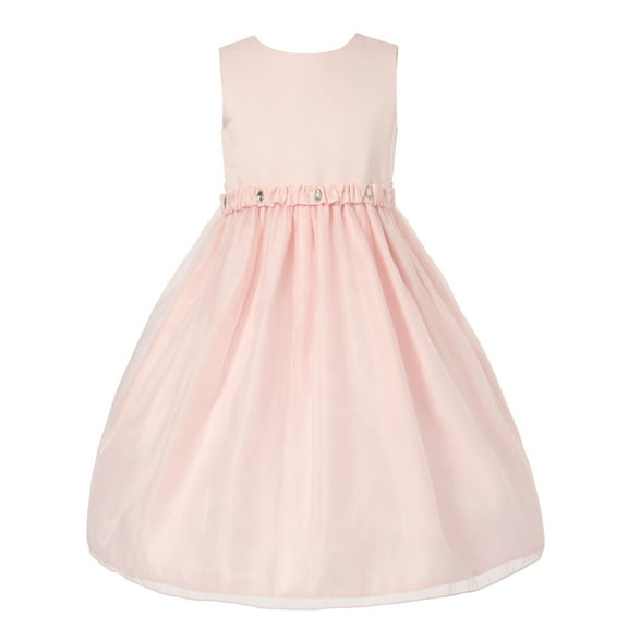 Richie House Little Girls Pink Shiny Diamonds Dress 4