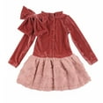 thumbnail image 1 of Richie House Little Girls Purple Top Bow Floss Dress 5, 1 of 2