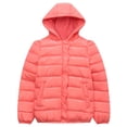 thumbnail image 1 of Richie House Little Girls Red Ruffled Placket Winter Padding Jacket 3/4, 1 of 2