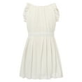 thumbnail image 1 of Richie House Little Girls White Belt Pleated Special Occasion Dress 3/4, 1 of 2