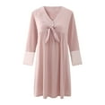 thumbnail image 1 of Richie House Nightgowns for Women Lightweight Long Sleeves Ladies Nightdress Pajama RHW4070-C-M, 1 of 1