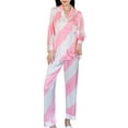 thumbnail image 1 of Richie House Pajamas Set Long Sleeve Womens Button Down Sleepwear Soft Pj Set S-L RHW4033, 1 of 3
