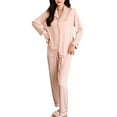 thumbnail image 1 of Richie House Pajamas Set Long Sleeve Womens Button Down Sleepwear Soft Pj Set S-L RHW4033, 1 of 3