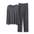 thumbnail image 1 of Richie House Pajamas Set Women Long Sleeve Button V-Neck Sleepwear Soft Pajama Pjs Set RHW4017, 1 of 6