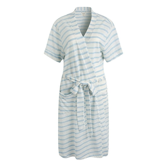 Richie House Short Kimono Robe Women's Sleeve Cotton Bathrobe Party Dressing Gown Sleepwear RHW2753-26-S