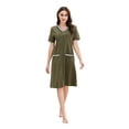 thumbnail image 1 of Richie House Women Zipper Robe Loungewear Short Sleeve Sleepwear Housecoat Bathrobe RHW2898-D-S, 1 of 7