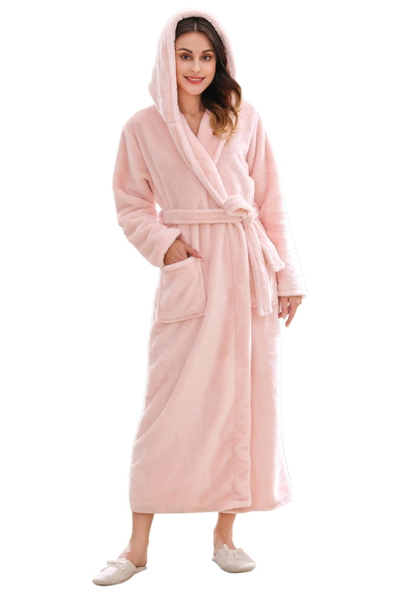 Women's Fleece Robe with Hood RHWN2233