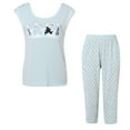 thumbnail image 1 of Richie House Women's Knit Cotton Two-piece Pajama Sleepwear RHW2401, 1 of 2