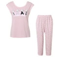 thumbnail image 1 of Richie House Women's Knit Cotton Two-piece Pajama Sleepwear RHW2401, 1 of 2