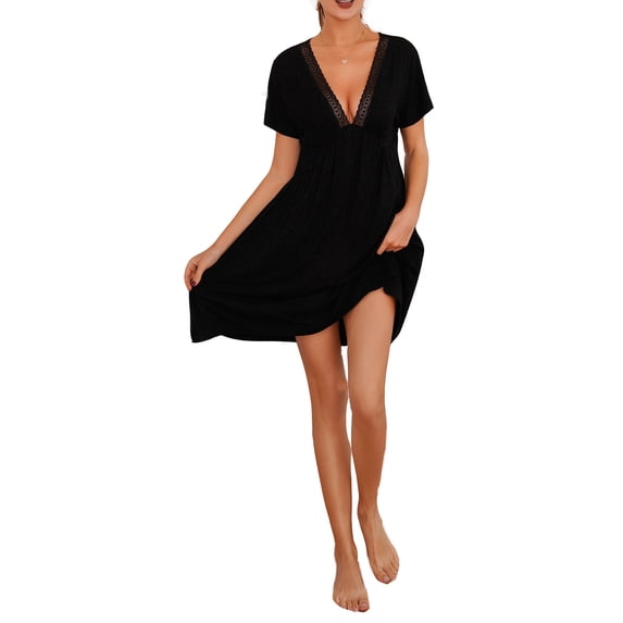 Richie House Women's Knit Dress Pajama Size S-XL RHW2922-A-XL
