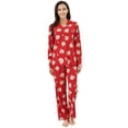 thumbnail image 1 of Richie House Women's Knit Flannel Pajama Sleepwear Set with Pants RHW2843, 1 of 7