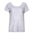 thumbnail image 1 of Richie House Women's Linen Summer T-shirt RHW2579, 1 of 1