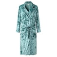 thumbnail image 1 of Richie House Women's Long Velvet Robe Soft Warm Bathrobe Comfy Robe Sleepwear Nightgown RHW4096-A-M, 1 of 1