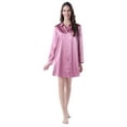 thumbnail image 1 of Richie House Women's Medium Style Satin Shirt Pajama Sleepwear RHW2788, 1 of 7