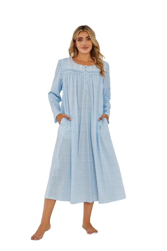 Women's Nightgown Floral Sexy Sleeveless Sleepwear Sleep Nightshirt S-XXL RHW4057-A-XL