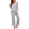 thumbnail image 1 of Richie House Women’s Pajama Set Super-Soft Long Sleeve Top with Pants RHW2927-A-S, 1 of 7