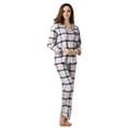 thumbnail image 1 of Richie House Women's Plaid Cotton Pajamas Sleepwear Set RHW2282, 1 of 2