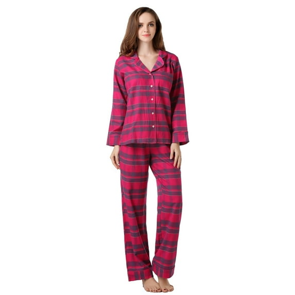 Richie House Women's Plaid Cotton Pajamas Sleepwear Set RHW2282