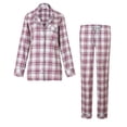 thumbnail image 1 of Richie House Women's Plaid Cotton Pajamas Sleepwear Set RHW2282, 1 of 2
