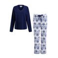 thumbnail image 1 of Richie House Women's Plus Size Pajamas for Women Pajama Set Two Piece Loungewear PJ Sets PRHW2752-A-SET-L, 1 of 7