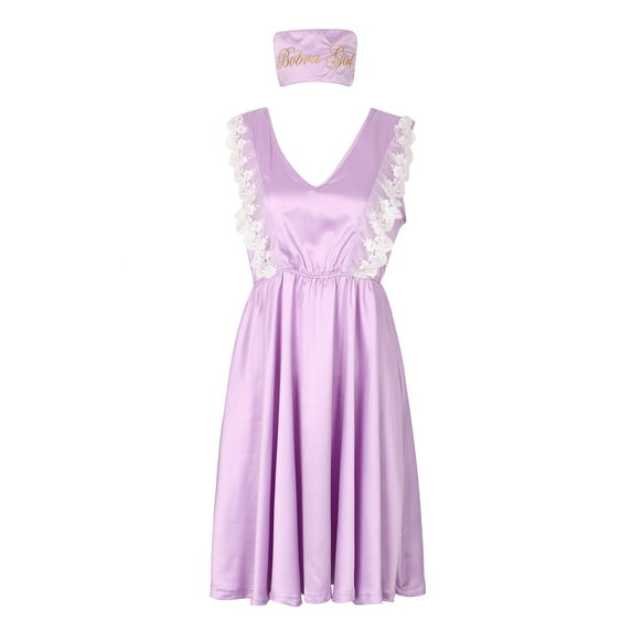 Richie House Women's Satin Dress Pajama Sleepwear RHW2820-A-M