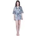 thumbnail image 1 of Richie House Women's Satin Print Bathrobe RHW2722, 1 of 2