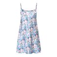 thumbnail image 1 of Richie House Women's Satin Print Slip Dress Sleepwear Pajama RHW2736-A-S, 1 of 2