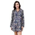 thumbnail image 1 of Richie House Women's Satin Sleepwear Dress with Lapel Collar RHW2812-A-S, 1 of 7