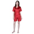 thumbnail image 1 of Richie House Women's Satin Sleepwear Set with Shorts RHW2739, 1 of 2