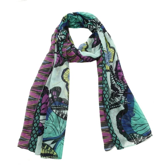 Richie House Women's Scarf With Butterfly Print RH0488