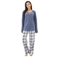 thumbnail image 1 of Richie House Women's Soft & Warm Lightweight Fleece Pajama Set RHW2857, 1 of 5