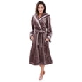 thumbnail image 1 of Richie House Women's Soft and Warm Fleece Robe with Lace RHW2779-A-L, 1 of 7