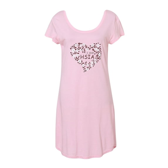 Richie House Women's Summer Cotton Knit Pajama Dress RHW2403