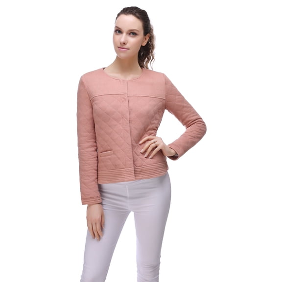 Richie House Women's Thin Solid Quilted Jacket RH2020-A-XL